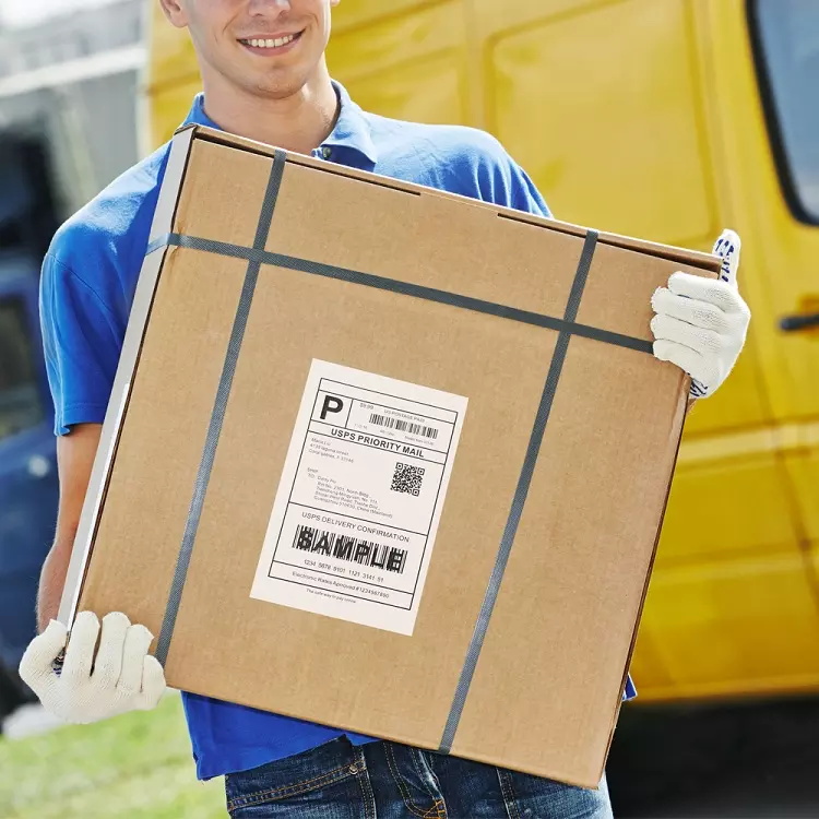 Etiqueta autoadesiva colorida em branco, 100x150mm, etiqueta térmica direta, rolo de etiqueta para envio, etiqueta 4x6