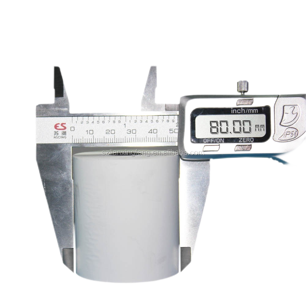 Papel térmico personalizado para caixa pos sem bpa, rolos de papel de recibo para máquina pos atm