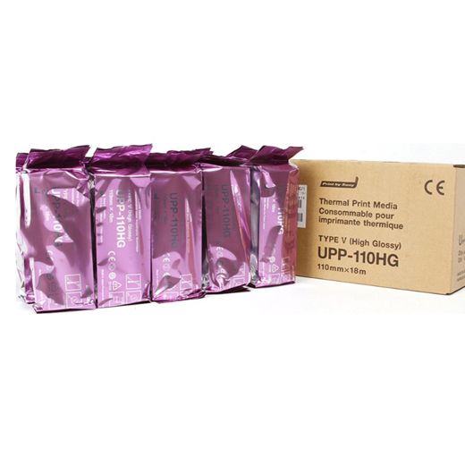 Rolo de papel térmico de ultrassom 110HG brilhante alto